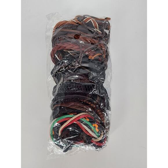 20 Pack Genuine Leather Bracelets - Picture 4 of 6